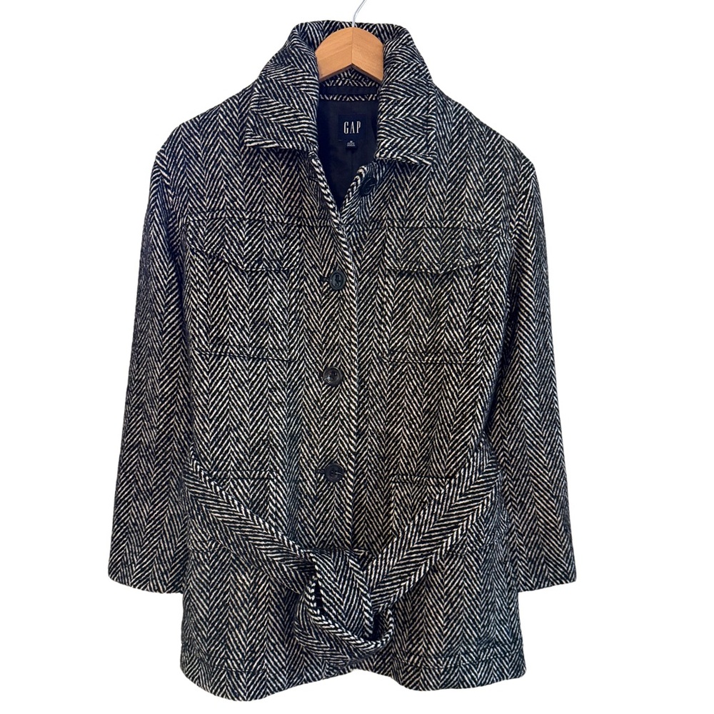 Gap Monochrome Herringbone Jacket - image 1